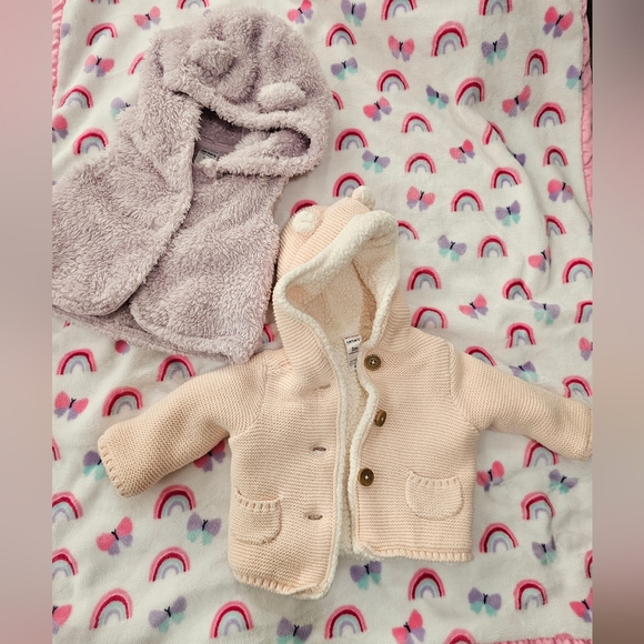 Carter's Other - Cream Knit Baby Cardigan with Hood